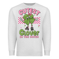 Oatmeal Heather cutest clover in the patch Premium Sweatshirt - MaliasSmallBusiness