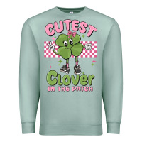 Seafoam cutest clover in the patch Premium Sweatshirt - MaliasSmallBusiness