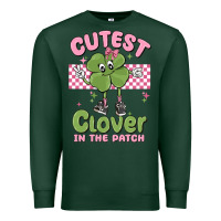 Sports Green cutest clover in the patch Premium Sweatshirt - MaliasSmallBusiness