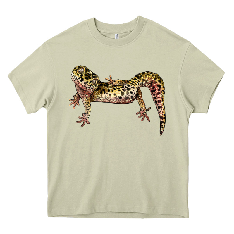 Gecko Lizard Illustrations Heavy Core Tee by LillyAllenDesigns | Teevron