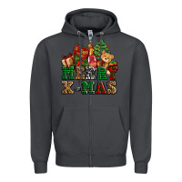 Smoke merry xmas with christmas Zipper Hoodie - AdoDesignShop
