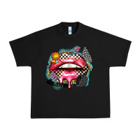 Black race lips Urban Heavy Tee - Zillion Design Studio