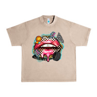 French Oak race lips Urban Heavy Tee - Zillion Design Studio