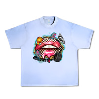 Grape Ice race lips Urban Heavy Tee - Zillion Design Studio