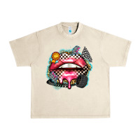 Sandshell race lips Urban Heavy Tee - Zillion Design Studio