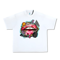 White race lips Urban Heavy Tee - Zillion Design Studio