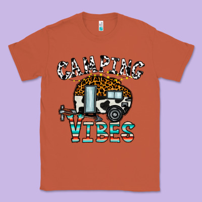Camping Vibes Classic Tee Designed By Cowhidedigitalart