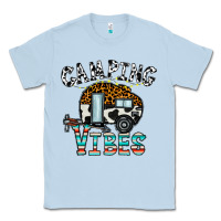 Dusty Blue camping vibes Classic Tee - CowhideDigitalArt