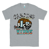 Heather Grey camping vibes Classic Tee - CowhideDigitalArt