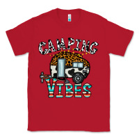 Red camping vibes Classic Tee - CowhideDigitalArt