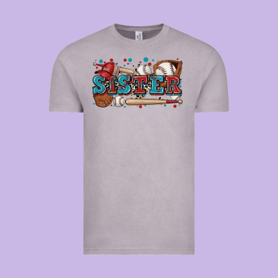 Sister Baseball Vintage Tee Designed By Zillion Design Studio