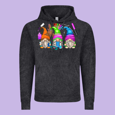 Nail Tech Gnomes Vintage Hoodie Designed By Zillion Design Studio