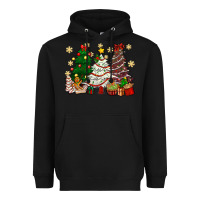 Black Cake Christmas trees Heavyweight Hoodie - NancyCooperArtShop