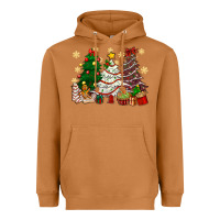 Meerkat Cake Christmas trees Heavyweight Hoodie - NancyCooperArtShop