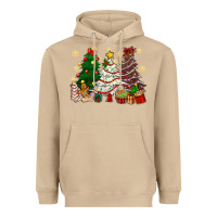 Mushroom Cake Christmas trees Heavyweight Hoodie - NancyCooperArtShop