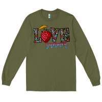 Army Green love summer Long Sleeve Tee - CowhideDigitalArt