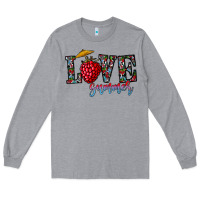 Heather Grey love summer Long Sleeve Tee - CowhideDigitalArt