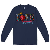 Navy love summer Long Sleeve Tee - CowhideDigitalArt