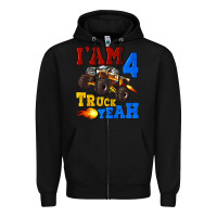 Black i'am four truck yeah Zipper Hoodie - Artiststas