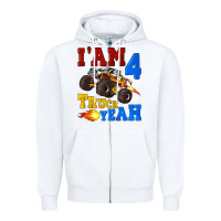 White i'am four truck yeah Zipper Hoodie - Artiststas