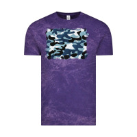 Cloud Purple blue camouflage background Vintage Tee - BarkalooDesign