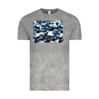 Cloud Rock blue camouflage background Vintage Tee - BarkalooDesign