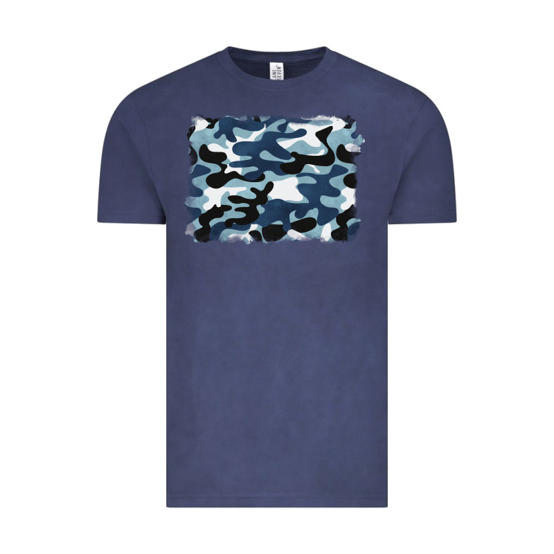 Blue Camouflage Background Vintage Tee by BarkalooDesign | Teevron