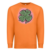 Carrot leopard shamrocks with hearts Premium Sweatshirt - MaliasSmallBusiness