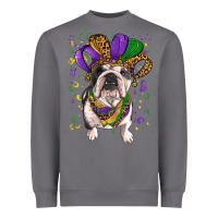 Storm Mardi gras hat  english bulldog Heavyweight Sweatshirt - RanaPortraitStore