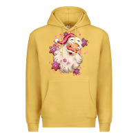 Antique Gold pink christmas santa claus Premium Hoodie - MaliasSmallBusiness