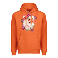 Carrot pink christmas santa claus Premium Hoodie - MaliasSmallBusiness