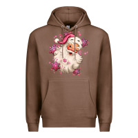Chestnut pink christmas santa claus Premium Hoodie - MaliasSmallBusiness