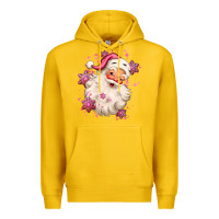 Lemon pink christmas santa claus Premium Hoodie - MaliasSmallBusiness