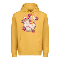 Mustard pink christmas santa claus Premium Hoodie - MaliasSmallBusiness