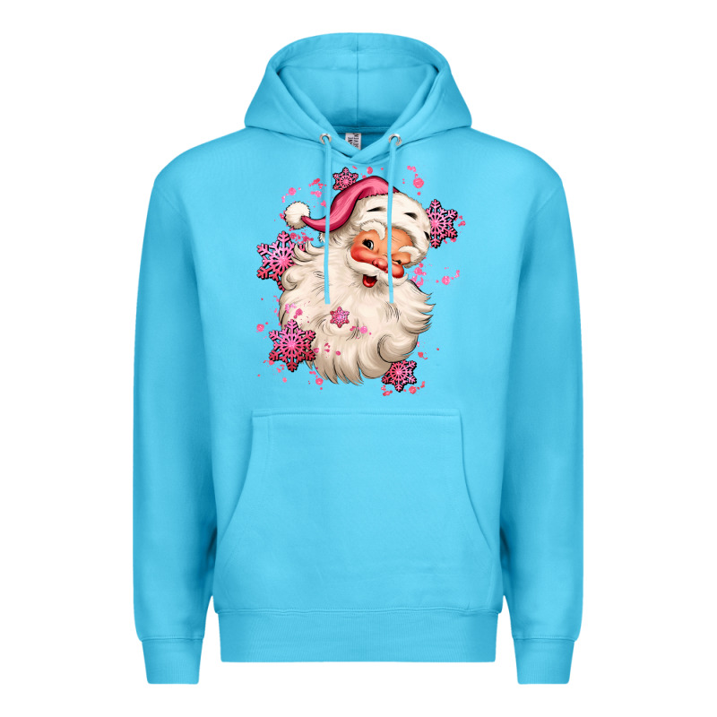 Pink Christmas Santa Claus Premium Hoodie by MaliasSmallBusiness | Teevron