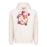 Pale Pink pink christmas santa claus Premium Hoodie - MaliasSmallBusiness