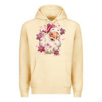 Pina Colada pink christmas santa claus Premium Hoodie - MaliasSmallBusiness