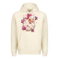 Sandshell pink christmas santa claus Premium Hoodie - MaliasSmallBusiness