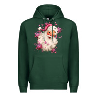 Sports Green pink christmas santa claus Premium Hoodie - MaliasSmallBusiness