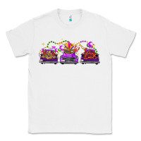 White Mardi gras farm trucks Classic Tee - FaDigitalArtStudio