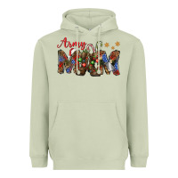 Matcha Christmas Army Mom Heavyweight Hoodie - NancyCooperArtShop
