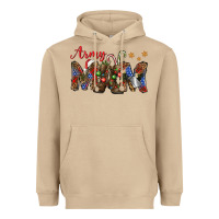 Mushroom Christmas Army Mom Heavyweight Hoodie - NancyCooperArtShop