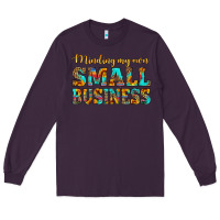 Plum minding my own small business Long Sleeve Tee - HRA Design Shop
