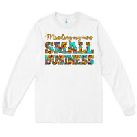 White minding my own small business Long Sleeve Tee - HRA Design Shop