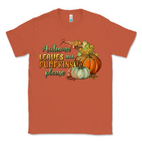 Autumn Leaves And Pumpkins Please Classic Tee | Teevron