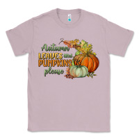 Lilac autumn leaves and pumpkins please Classic Tee - BundleAndBundleShop