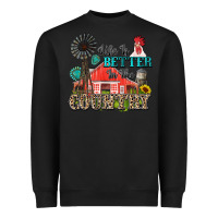 Black life is better in the country Heavyweight Sweatshirt - Zillion Design Studio