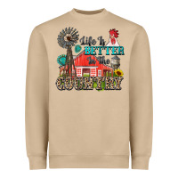 Mushroom life is better in the country Heavyweight Sweatshirt - Zillion Design Studio