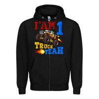 Black i'am one truck yeah Zipper Hoodie - Artiststas