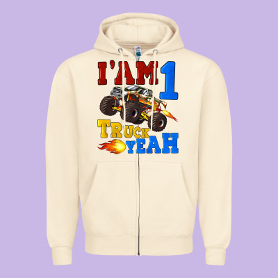 I'am One Truck Yeah Zipper Hoodie Designed By Artiststas